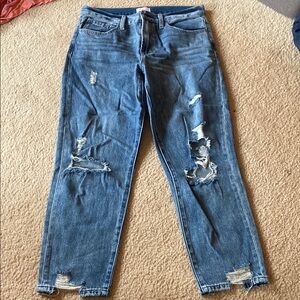 Pink Lily Distressed Jeans